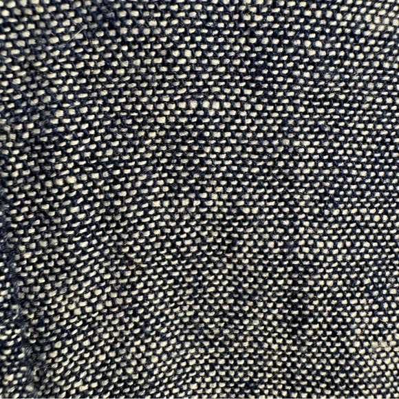 OLD NAVY | Chambray Blue Linen High Rise Crop Taper Pull-On Casual Pants size L - Picture 6 of 12